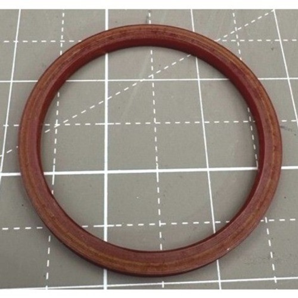 Vintage Bakelite Thin Orange Rust Color Gasket Base for Jewelry Crafting